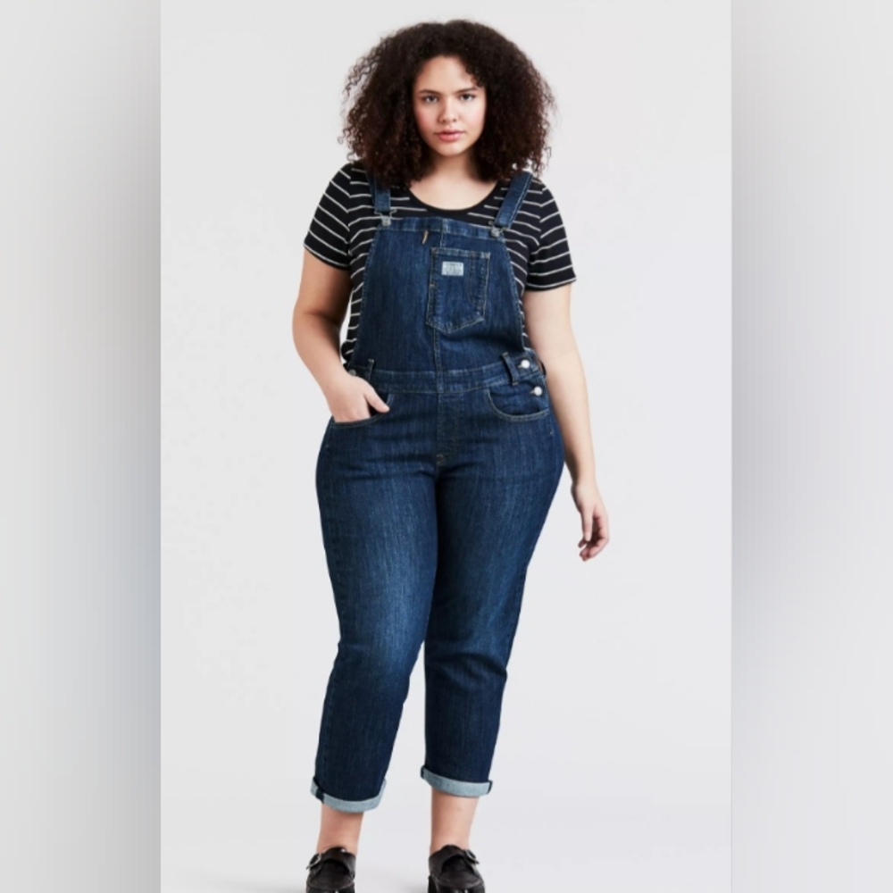 Levi's Women's Blue Denim Jeans Overalls 16W Style S49372